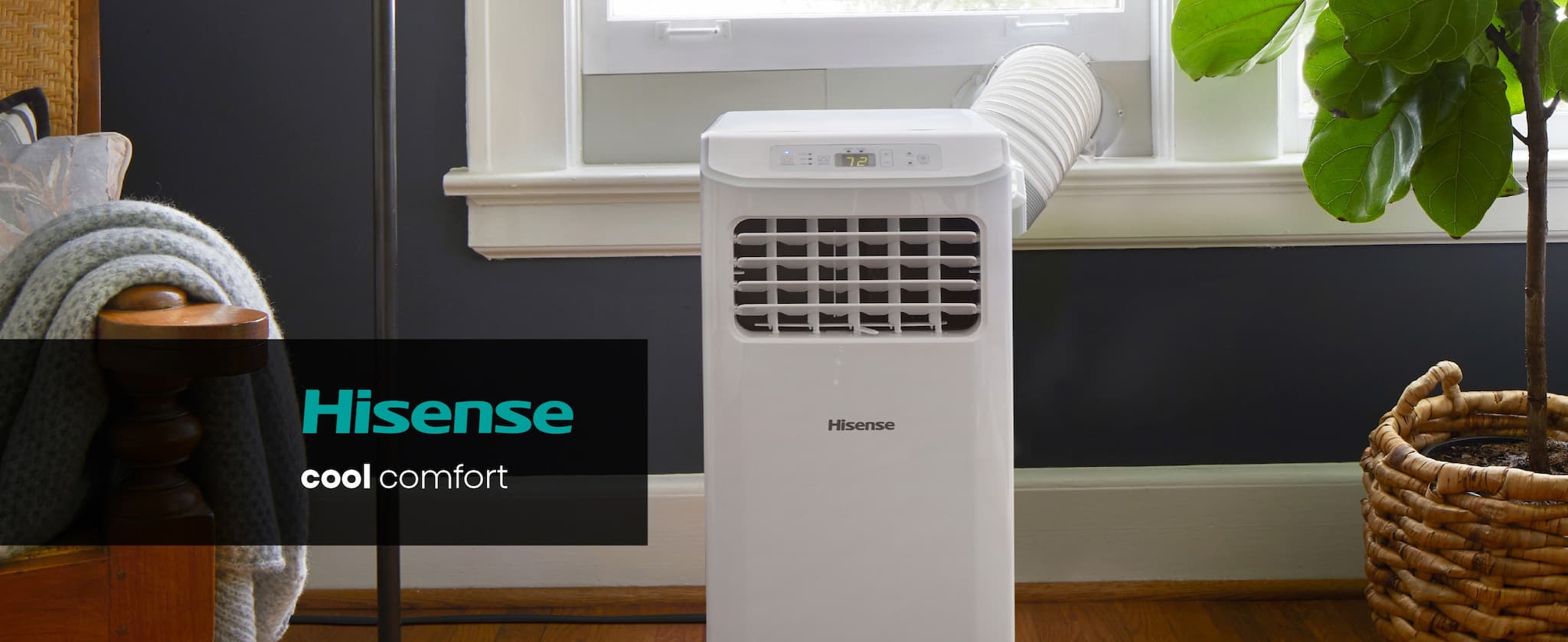 Hisense UltraSlim Portable Air Conditioner (AP0621CR1W) Hisense USA